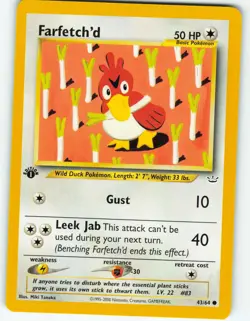 Farfetch'd - 1st Edition - 43/64 Neo Revelation - Pokemon TCG - 2001 - Image 1