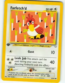 Farfetch'd - 1st Edition - 43/64 Neo Revelation - Pokemon TCG - 2001 - Image 1