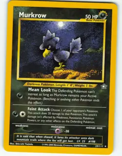 Murkrow - 24/111 Neo Genesis - Pokemon TCG - 2000 - Image 1