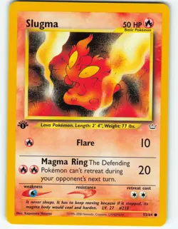 Slugma - 1st Edition - 53/64 Neo Revelation - Pokemon TCG - 2001 - Image 1