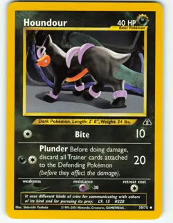 Houndour - 39/75 Neo Discovery - Pokemon TCG - 2001 - Image 1