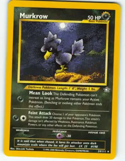 Murkrow - 24/111 Neo Genesis - Pokemon TCG - 2000 - Image 1