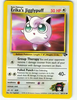 Erika's Jigglypuff - 69/132 Gym Challenge - Pokemon TCG - 2000 - Image 1