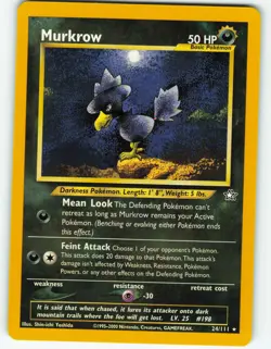 Murkrow - 24/111 Neo Genesis - Pokemon TCG - 2000 - Image 1