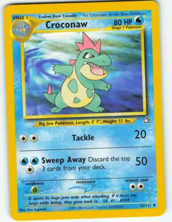 Croconaw - 32/111 Neo Genesis - Pokemon TCG - 2000 - Image 1