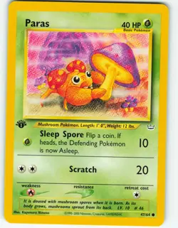 Paras - 1st Edition - 47/64 Neo Revelation - Pokemon TCG - 2001 - Image 1