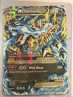 Pokemon TCG Charizard M Charizard EX 108/106 Flashfire Secret Rare Full Art Holo - Image 1