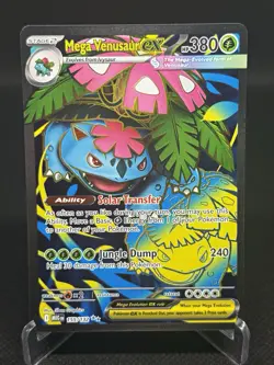 Pokemon TCG Mega Venusaur EX 155/132 Evolutions Secret Rare Full Art Holo EN - Image 1