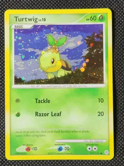 NM Turtwig Cosmos-Holo #103 Diamond and Pearl Pokemon TCG - Image 1