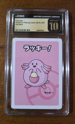 Pokemon Chansey Old Maid Pokemon Playing Cards 2019 Japanese CGC Pristine 10 - Image 1