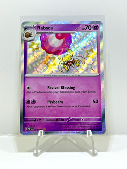 Pokemon TCG Rabsca Scarlet & Violet: Paldean Fates 163/091 Holo Shiny Rare - Image 1