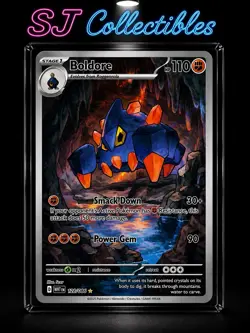 Boldore 128 2025 Pokemon S&V White Flare Illustration Rare Card NM (a) - Image 1