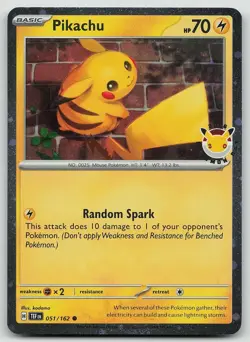 Pokemon Pikachu (Pokemon Day 2026) 051/162 MCAP Holo NM - Image 1
