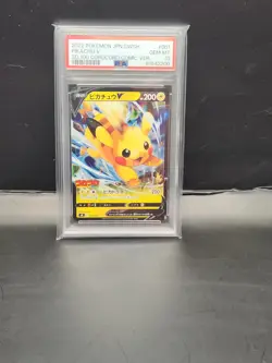 PSA 10 Pokemon Pikachu V 001 CoroCoro Start Deck 100 Promo Graded Card Coro - Image 1