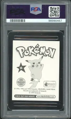 PSA 7 - 1999 MERLIN POKEMON S6 PIKACHU-PRISM - Image 2