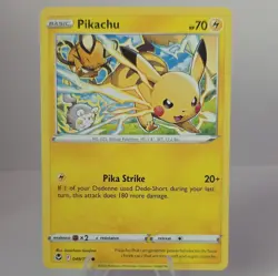 Pokemon TCG Pikachu 049/195 Silver Tempest 70 HP Pika Strike 20+ (EN) - Image 1