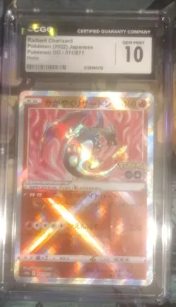 The Pokemon Company Radiant Charizard 011/071 S10b Pokemon GO Holo JP CGC 10 - Image 1