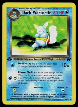 Pokemon Card - Dark Wartortle Team Rocket 46/82 Uncommon 1st Edition - Image 1