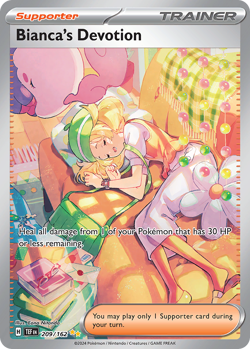 Bianca's Devotion 209/162 Holo Special Illustration Rare Temporal Forces 2024 NM - Image 1