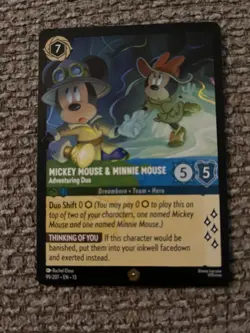 Disney Lorcana Mickey Mouse & Minnie Mouse - Adventuring Duo 99/207 Nm - Image 1