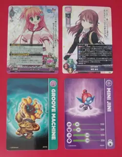 Lotto TCG 4 Anime Cards Lycee Overture Foil Holo Very Rare Waifu Girls - Image 1