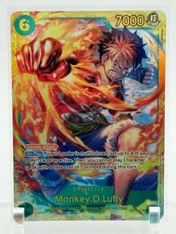 One Piece TCG Monkey D Luffy OP13-118 Carrying On His Will Parallel Foil NM - Image 1