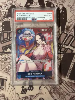 PSA 10 Boa Hancock (Sealed Battle 2024 Vol. 2) P-066 One Piece Promo Foil Winner - Image 1