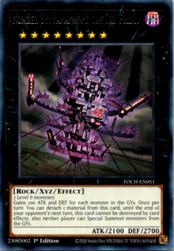 Number 68: Sanaphond the Sky Prison - TOCH-EN051 - LP - Rare - 1st ed - Yugioh - Image 1