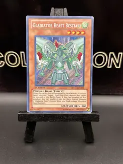 Yugioh Gladiator Beast Bestiari LCGX-EN237 Secret Rare 1st Edition Holo - Image 2