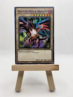 Yugioh Red-Eyes Black Dragon LDS1-EN001 Ultra Rare (Blue) 1st Edition Near Mint - Image 1