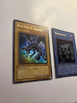 Yugioh Red-Eyes Black Dragon SDJ-001 1st & Relinquished SDP-001 1st Edition NM - Image 5