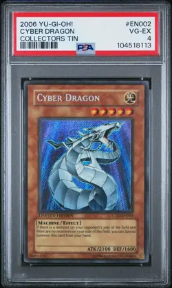 PSA 4 - 2006 YU-GI-OH! COLLECTORS TIN EN002 CYBER DRAGON - Image 1