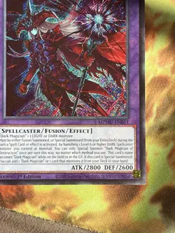 Yu-Gi-Oh! Dark Magician of Destruction Secret Rare(Holo Bleed Error) NM Error - Image 3