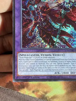 Yu-Gi-Oh! Dark Magician of Destruction Secret Rare(Holo Bleed Error) NM Error - Image 4