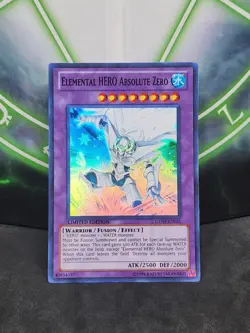 Yugioh Elemental Hero Absolute Zero GENF-ENSE1 Limited Edition Super Rare NM - Image 1