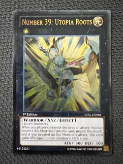 Yugioh Number 39: Utopia Roots 1st Edition Ultimate Rare LVAL-EN048 NM - Image 1