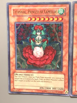 yugioh 3X Tytannial, Princess of Camellias CSOC-EN029 Ultra Rare Light Played - Image 2
