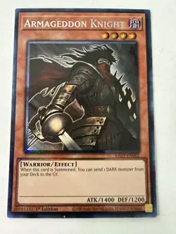Yugioh - Armageddon Knight - Collector's - 1st - RA03-EN002 - NM - Image 1