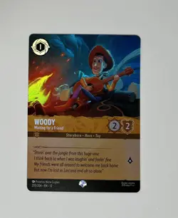 Woody - Waiting for a Friend Epic 205/204 Wilds Unknown Lorcana TCG Card - Image 1