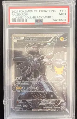 Zekrom 114/114 Celebrations: Classic Collection - POKEMON Trading Card Game PSA9 - Image 1