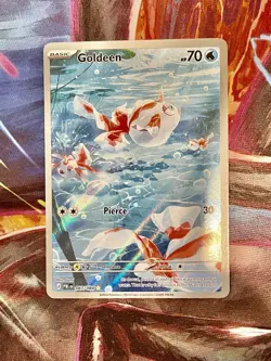 POKEMON TCG Pitch Black GOLDEEN IR Illustration Rare Card 087/084 ENGLISH - Image 1