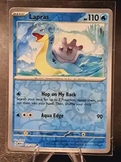 Lapras #131/165 SV2a: Pokemon Card 151 Uncommon,Holo Pokemon PK010B - Image 1