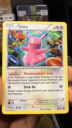Pokemon TCG Ditto Xy 40 Holo Promo NM++ CLEAN!!! Rare Card - Image 1