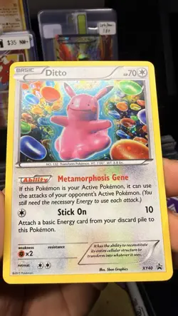 Pokemon TCG Ditto Xy 40 Holo Promo NM++ CLEAN!!! Rare Card - Image 2
