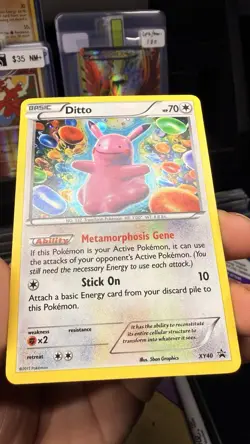 Pokemon TCG Ditto Xy 40 Holo Promo NM++ CLEAN!!! Rare Card - Image 4