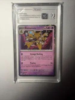 Pokemon Alakazam Cosmos Holo Card 082/167 TAG 10 GEM MINT - Image 1