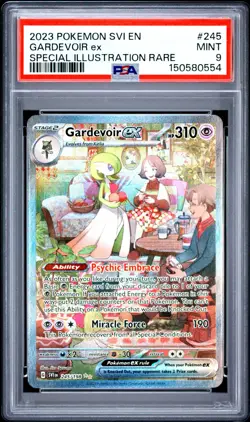 PSA 9 Mint Gardevoir ex 2023 Scarlet & Violet 245/198 SIR Pokemon Card - Image 1