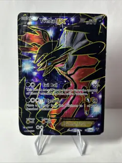 Yveltal EX (144 Full Art) 144/146 XY Base Set 2014 Holo Pokemon Card TCG DAMAGED - Image 1