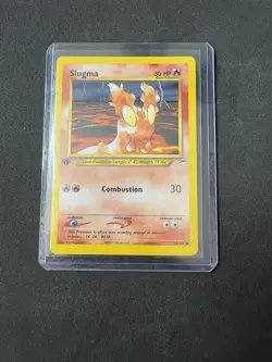 Slugma 82/105 Neo Destiny 1st Edition Pokemon TCG Card WOTC NM/Mint - Image 1