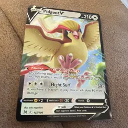 Pidgeot V 137/196 - Lost Origin - Pokemon Card - Near Mint - Image 1